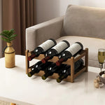 support bouteilles bois naturel texture moderne vis fixation