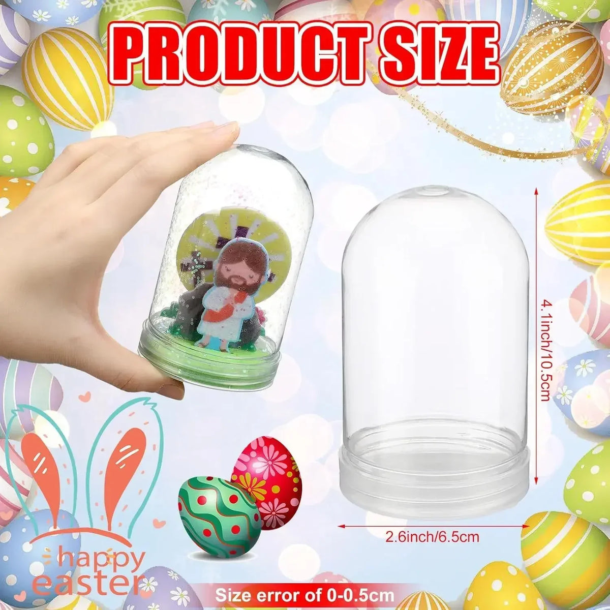 cloches verre transparentes modernes fleurs artificielles base noire lumière led decoration intérieure 10cm 6.5cm