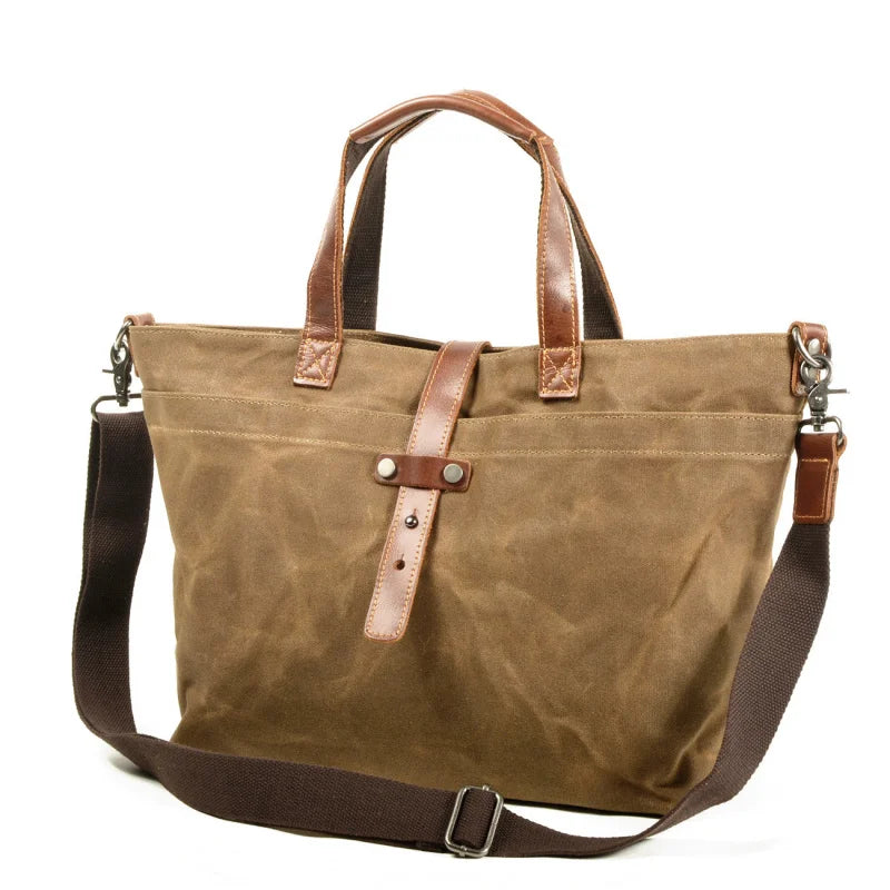 sac main vintage décontracté marron texture grunge poche extérieure fixations cuir intérieur noirversible