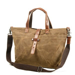 sac main vintage décontracté marron texture grunge poche extérieure fixations cuir intérieur noirversible