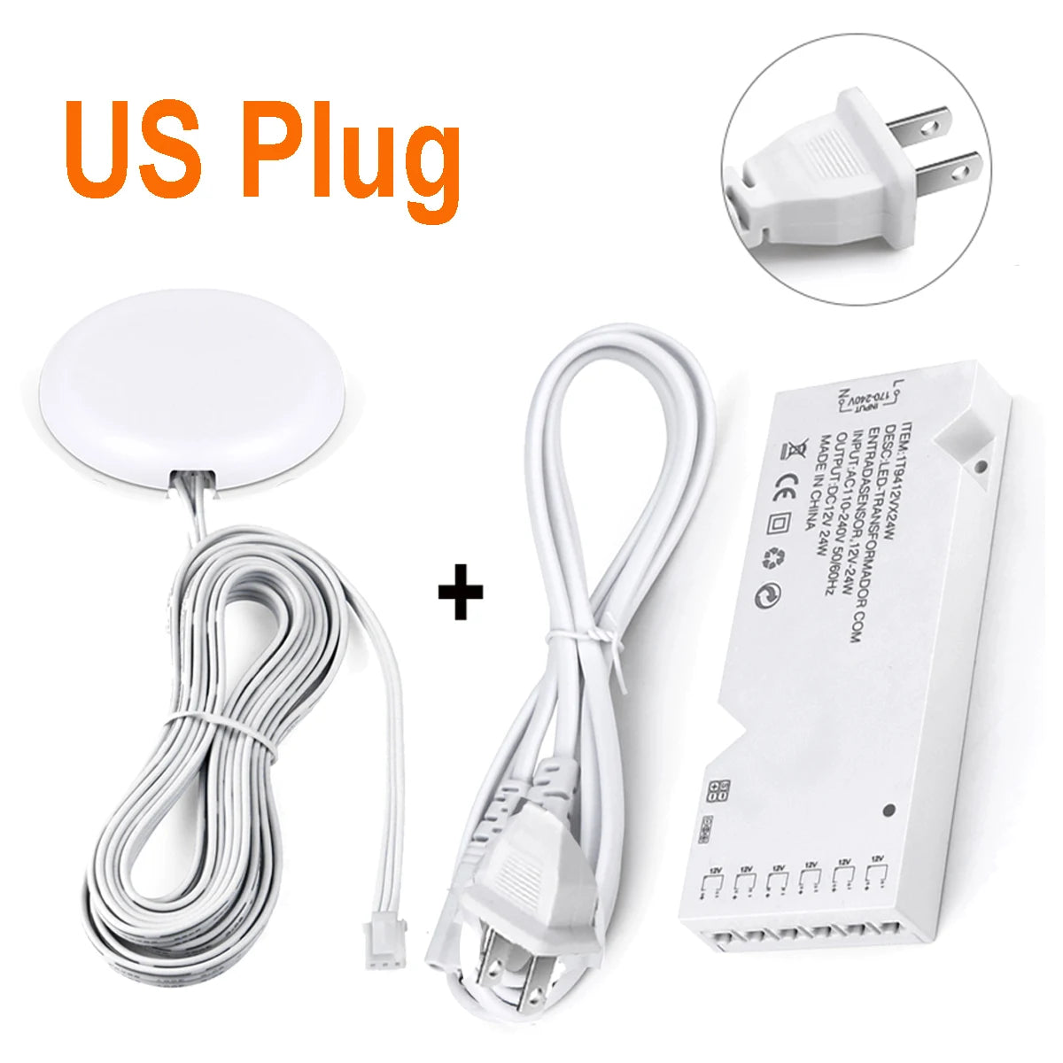 transformateur led 12v blanc moderne adhésif câble us eu indicateur bleu connecteurs dupont