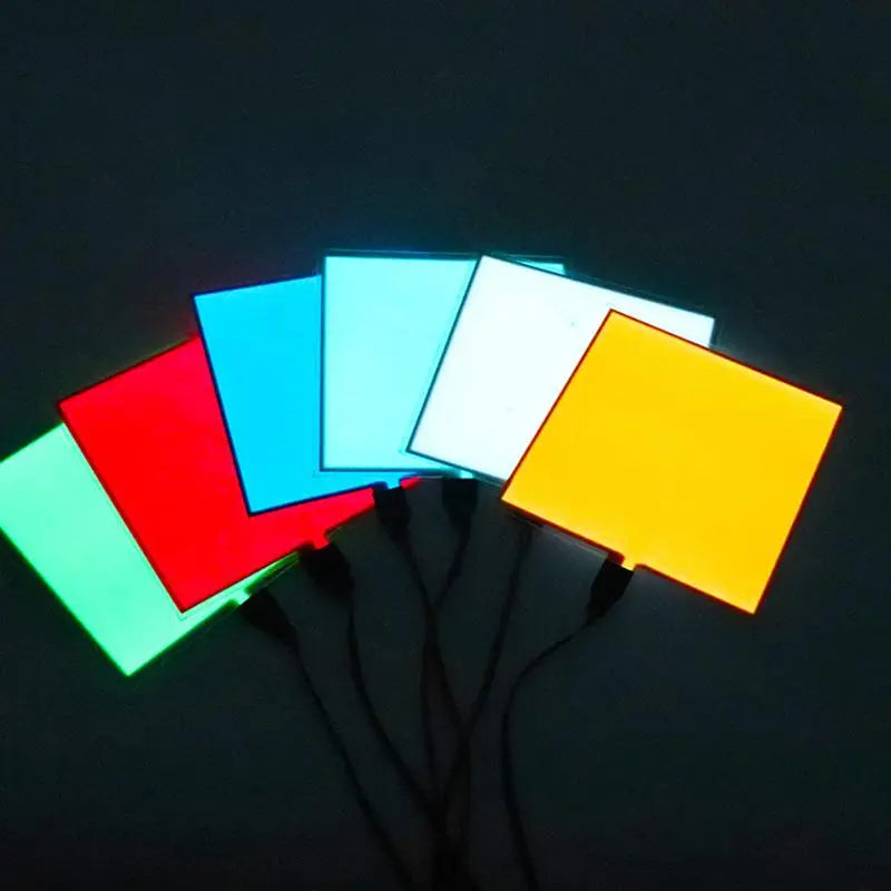 panneau led bleu vert jaune rose rouge adhésif moderne câbles connecteurs flexible opacité mat