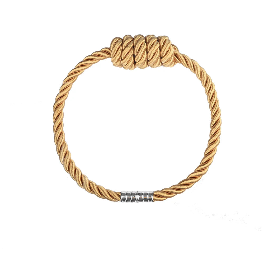 corde rideaux moderne boucle magnétique beige noir argent facile decorationintérieur