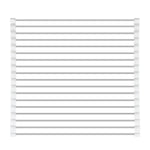 étendoir vaisselle pliable moderne acier inoxydable gris blanc clips fonctionnel cuisine