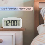 réveil digital horloge table led moderne calendrier alarme multifonction blanc vert bleu rose