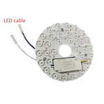 éclairage led moderne plaque circulaire blanc diodes économie energie facile 85 265v abs