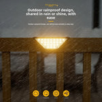 lampe solaire extérieure noire blanche led adhésif double face facile sans câblage 12 heures