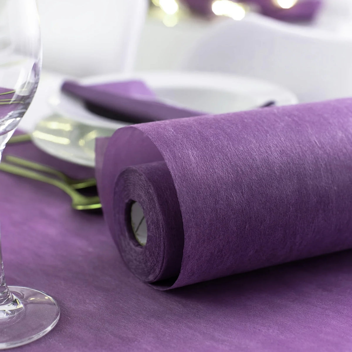 nappe table festive polyester bleu vert jaune violet rouge rose texturée événementiel mariageDecoration