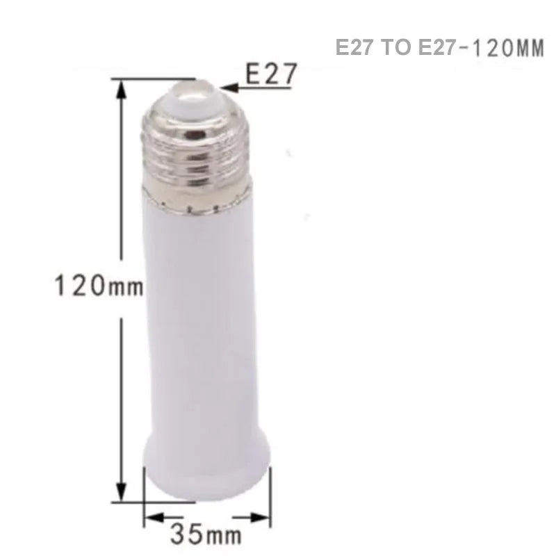 adaptateur ampoule E27 blanc flexible moderne 65mm 95mm 120mm adhésif métal certifié