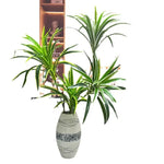 plantes artificielles branche verte feuilles blanches décor intérieur moderne minimaliste cartes foul season flower
