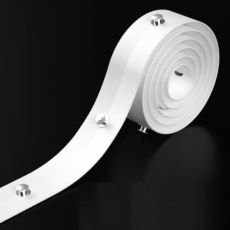 ruban rideau plissé moderne blanc tissé opacité métalliques 125mm 10m 12m 15m 18m 20m