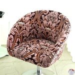housse chaise extensible motif floral moderne fauteuil salle manger décor maison élastique