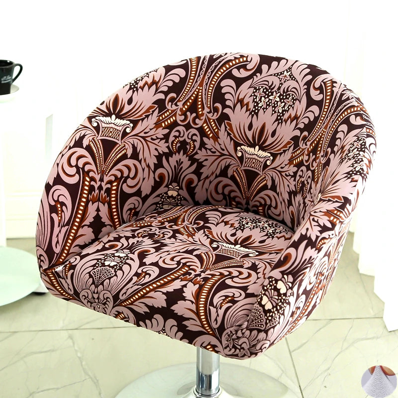 housse chaise extensible motif floral moderne fauteuil salle manger décor maison élastique