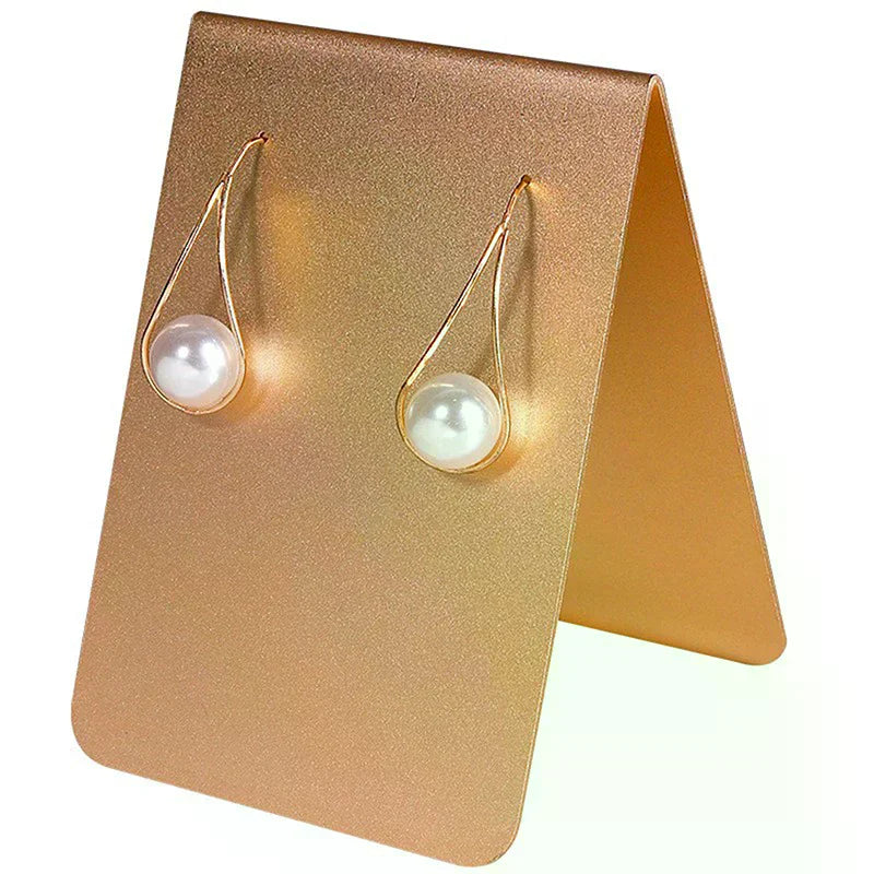 présentoir bijoux doré blanc strass clips élégants organisation autoportante support écritoire