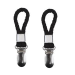 pinces serviettes corde tressée moderne couleur beige noir blanc rouge vert clips magnétiques salle