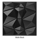 panneau décoratif 3d moderne triangles géométriques blanc adhésif opacité plastique