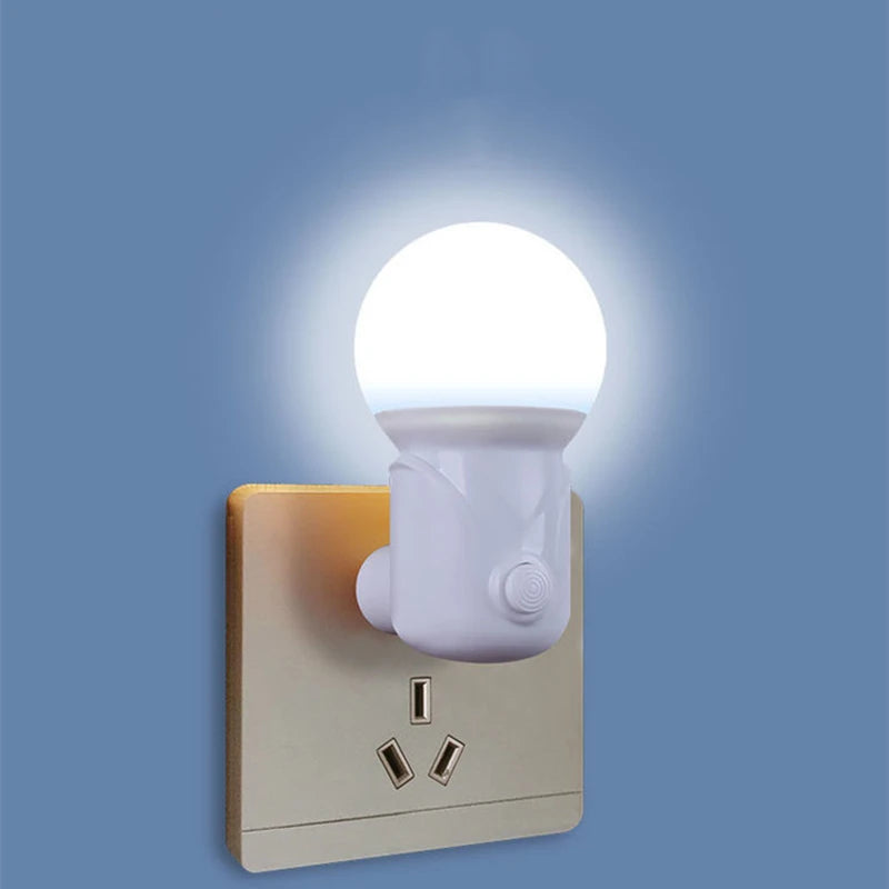 veilleuse led rose violet bleu blanc moderne minimaliste prise électrique chambre bébé lumière douce