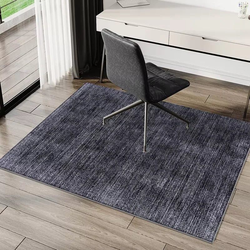 tapis moderne gris noir motif géométrique antidérapant intérieur salon chambre maison décoration