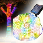 guirlande lumineuse led solaire blanc chaud moderne modes ip65 autoinstallationextérieur