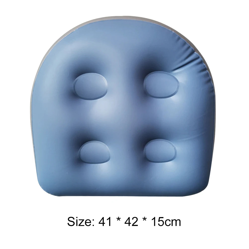 coussin bain gonflable bleu noir or moderne rond lisse injection eau respectueux environnement