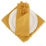 lot serviettes table coton rose franges ruban décorations mariage fête table rustique moderne