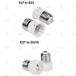 adaptateurs led e27 e40 b22 gu10 e12 e14 mr16 g9 blanc modernes opaques