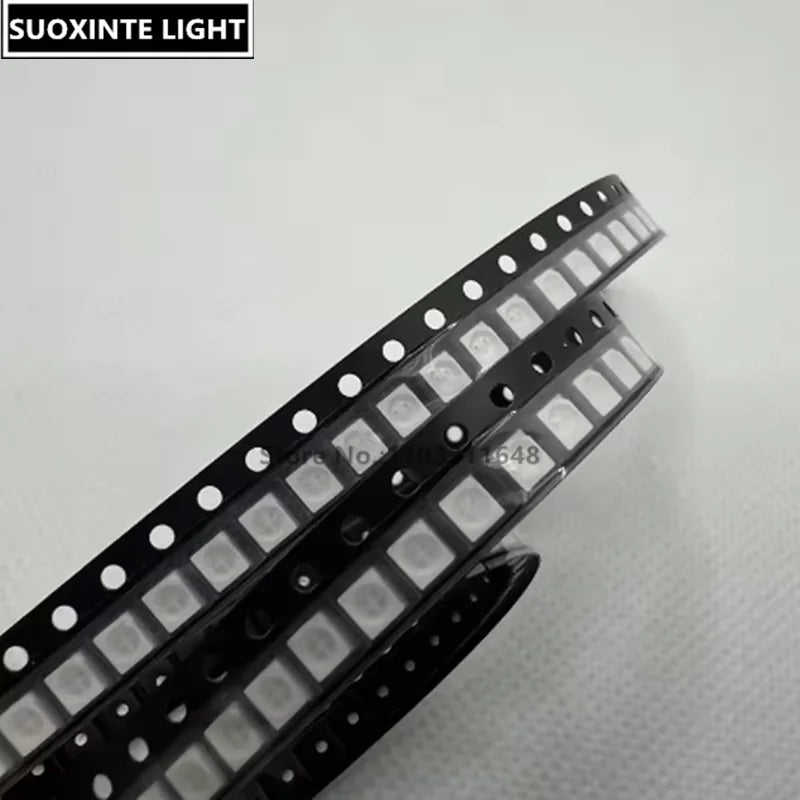 LED SMD bicolor 3528 rouge bleu jaune vert blanc opacité électronique compact étui carton