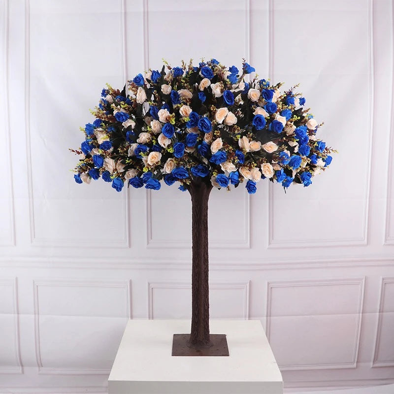 arbre artificiel fleurs naturel moderne minimaliste blanc rose violet rouge décoration extérieur anniversaire mariage