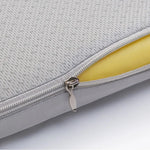 coussin mémoire forme 40x40cm bleu pastel texture rugueuse lavable minimaliste
