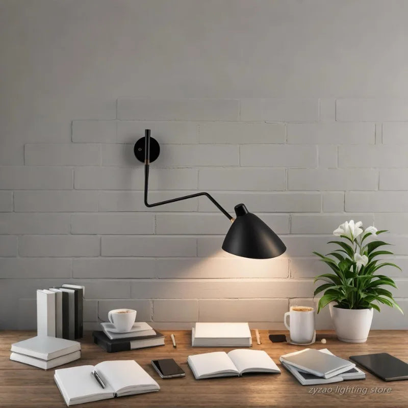 lampe murale moderne noire fixée mur sans LED 90 260V flux 249 2000 lumens