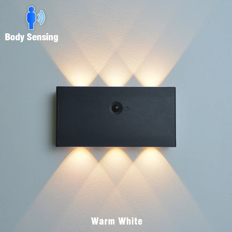 lampe murale led moderne rechargeable noir blanc bois 5000mAh interrupteur tactile chambre cuisine