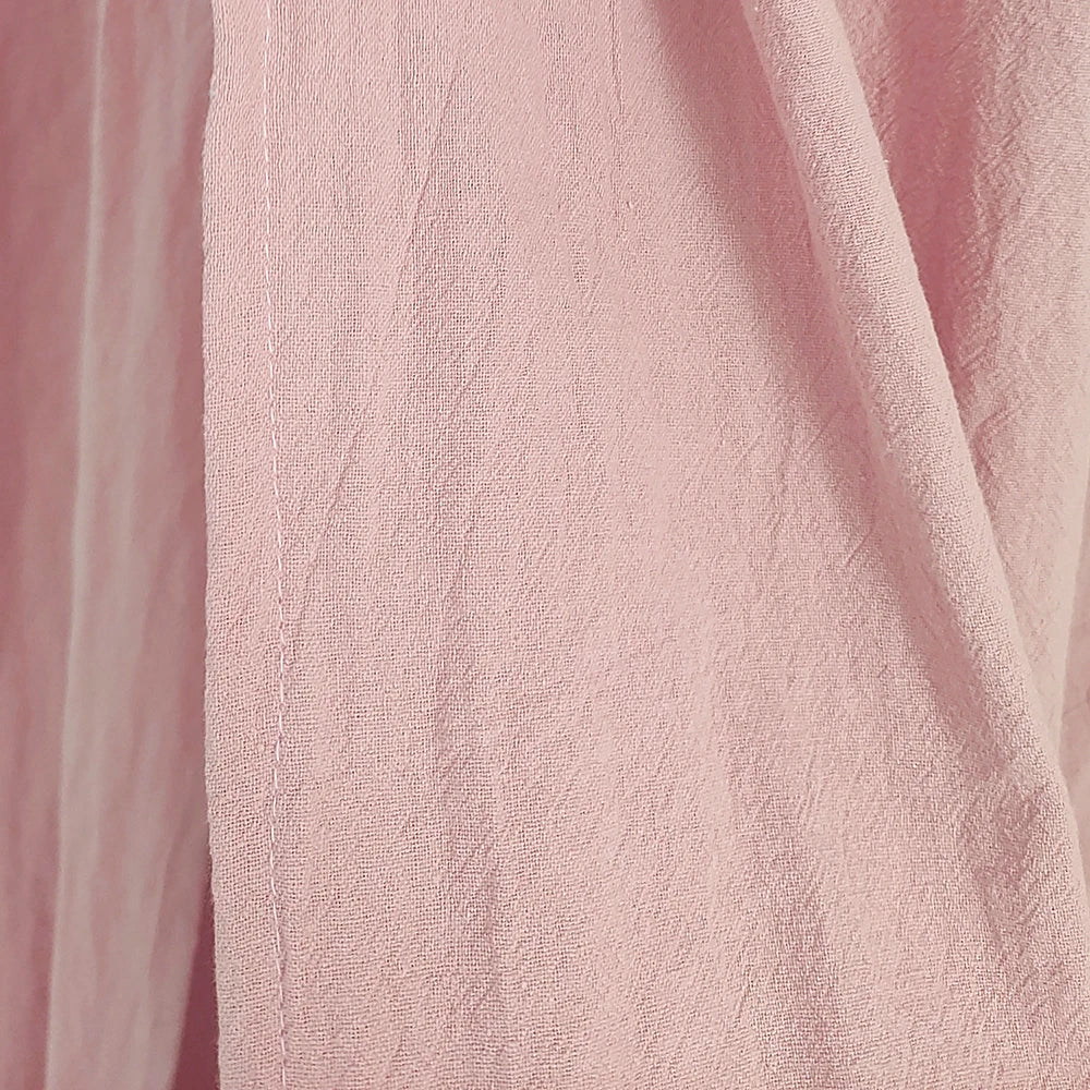 rideau lit bébé rose clair classique 100 coton unisexe solide texture légèrement rugueuse