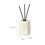 ensemble accessoires salle bain marbre blanc onyx distributeur savon plateau pot brosse dents