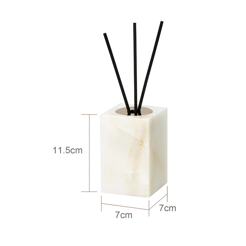 ensemble accessoires salle bain marbre blanc onyx distributeur savon plateau pot brosse dents