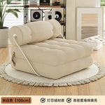 canapé lit contemporain blanc tufté minimaliste inclinable pliable maison salon moderne