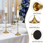 décoration intérieure moderne bougeoirs dorés support bougie ensemble 6pcs 48pcs chandelles blanches maison