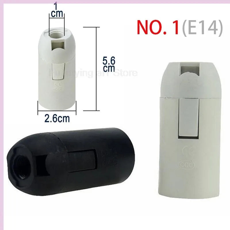 prise lampe e14 e27 blanc noir moderne base lampe led pendante plafonnier
