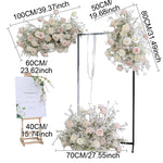 décoration mariage arches fleurs roses baby's breath voile romantique extérieur