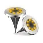 lumière solaire extérieure led argent noir moderne decoration jardin allée voie