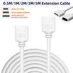 câble extension led blanc pin adaptateur connecteur rgb rgbw cct moderne