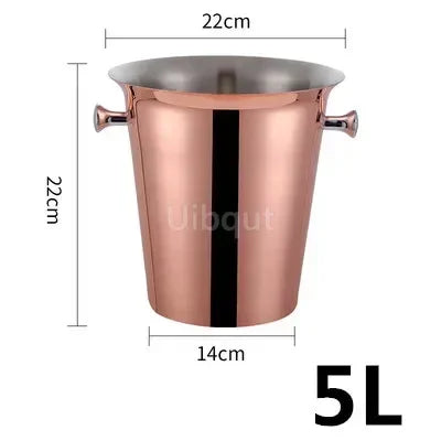 cuve vin acier inoxydable poignées vin whisky champagne seau glace
