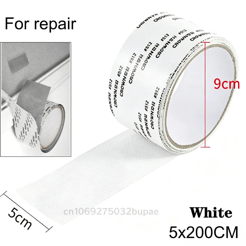 filet anti moustiques adhésif fenêtre blanc translucide maille fine modernerollable sans perçage easy install