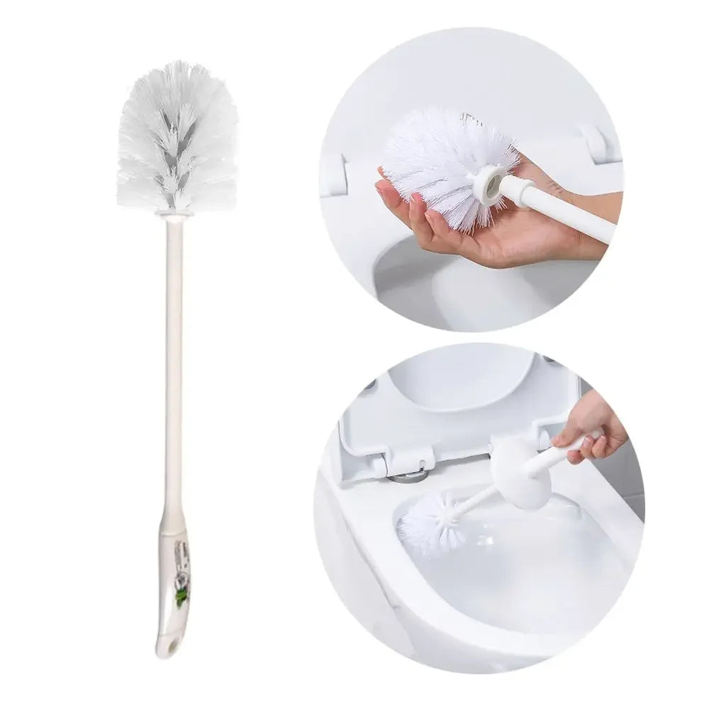 brosse wc conique poils synthétiques tête dense blanc noir hygiène utilitaire toilette
