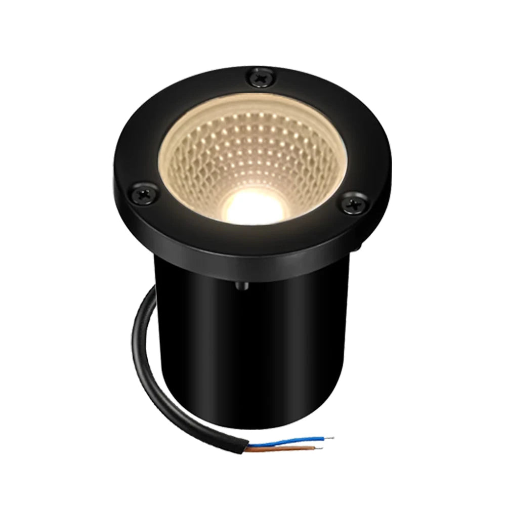 éclairage extérieur led spot noir ip55 moderne perforé 10w 85265v fixations incluses
