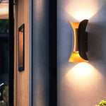 Eclairage mural LED applique contemporaine 6W 10W or noir blanc fixée mur