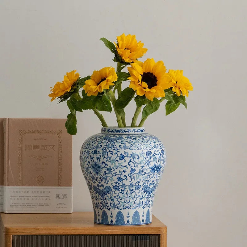Vase vintage jaune en céramique