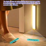 lampe led rechargeable sans fil capteur mouvement veilleuse portable 10 20 30 50cm blanc