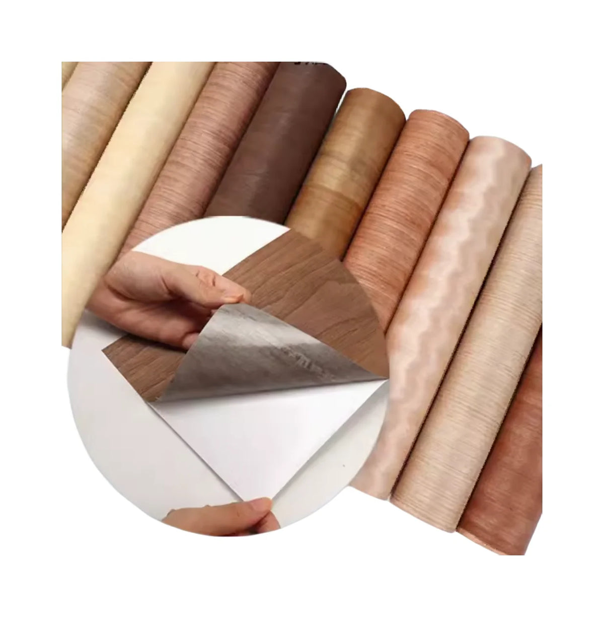 papier peint imitation bois moderne beige marron adhésif mural décoration maison grande taille rectangle