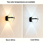 applique murale extérieure ip65 moderne hydrofuge led blanc noir transparent