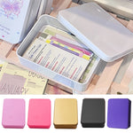 boîtes rangement métal boîte bijoux bleu clair blanc rose doré noir violet rouge minimaliste